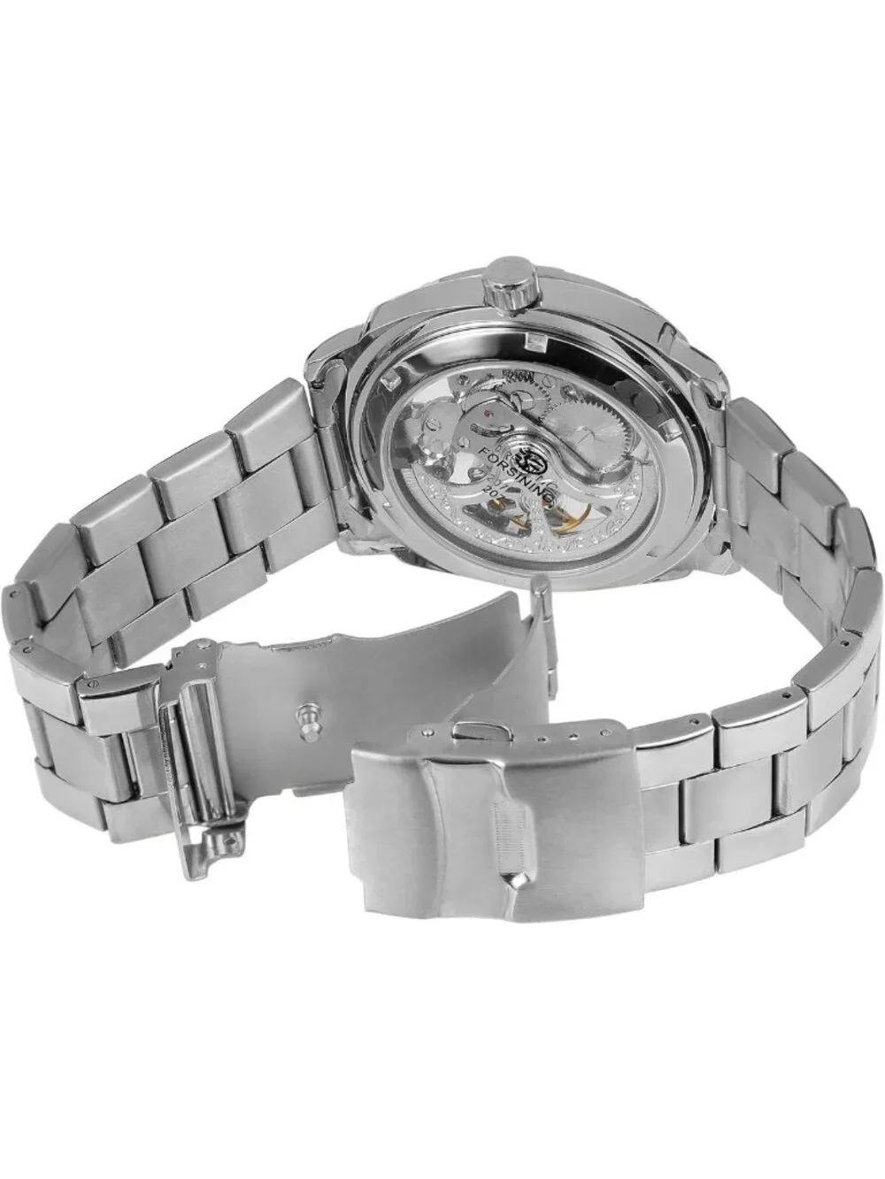 Stylish Men's Automatic Skeleton Watch - Waterproof Stainless Steel Timepiece